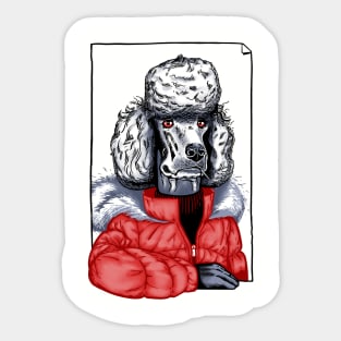 Poodle Mafia T-Shirt Sticker